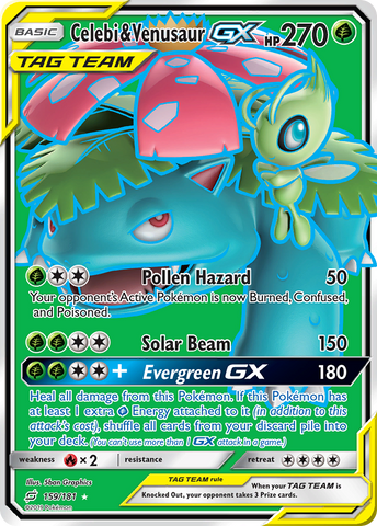 Celebi & Venusaur GX (159/181) [Sun & Moon: Team Up]